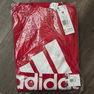 Adidas Bold Red Sweatshirt with White Logo
